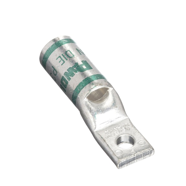 One-Hole Compression Lug, Standard Barrel, Copper, Green